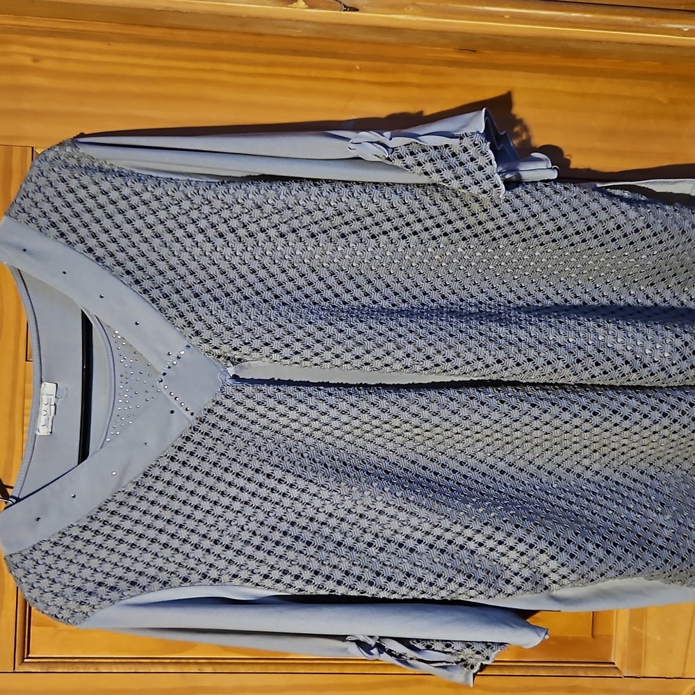 COC ladies grey blouse.  Size 3XL